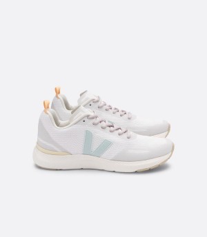 Veja Impala Engineered-mesh Eggshell Menthol Ženske Tenisice za Trcanje Bijele Sive | CCV5964GZ