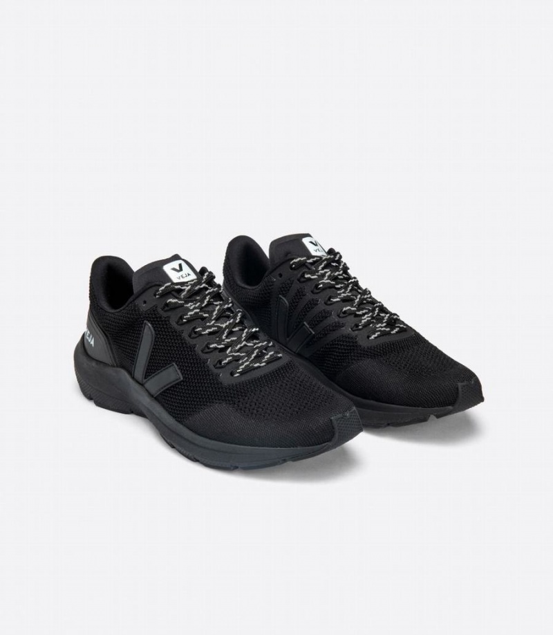 Veja Marlin V-knit Muške Tenisice za Trcanje Crne | PTL9140PS