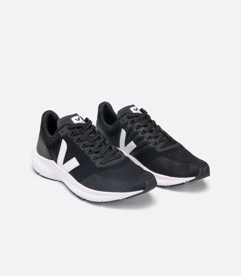 Veja Marlin V-knit Muške Tenisice za Trcanje Crne Bijele | JSB6488MP