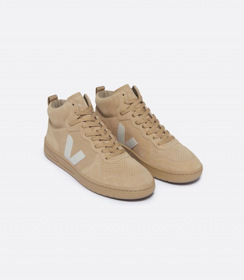 Veja V-15 Suede Muške Visoke Tenisice Smeđe | TDQ8099PJ