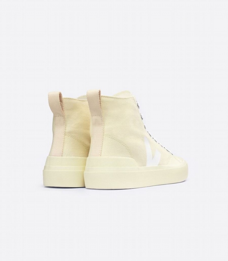 Veja Wata II Canvas Sole Muške Visoke Tenisice Svijetlo Žute | PLV14GX
