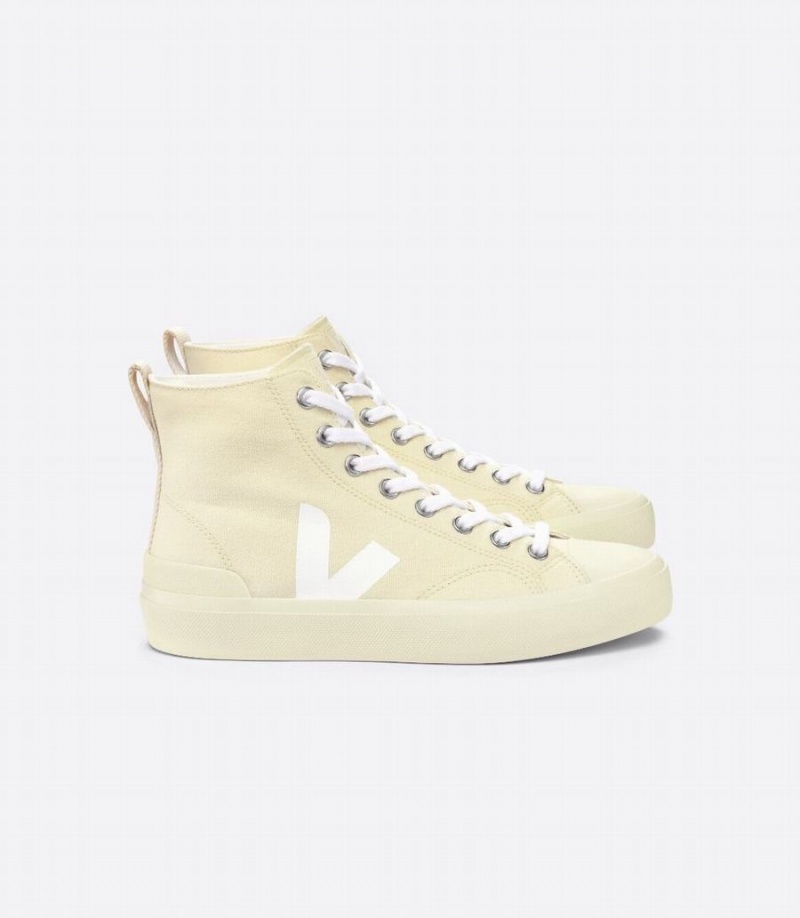 Veja Wata II Canvas Sole Muške Visoke Tenisice Svijetlo Žute | PLV14GX