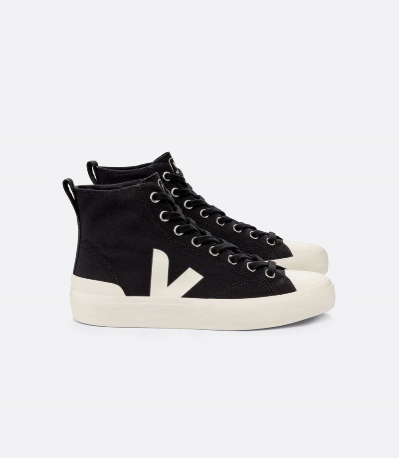 Veja Wata II Canvas Ženske Visoke Tenisice Crne | GTH6273EN