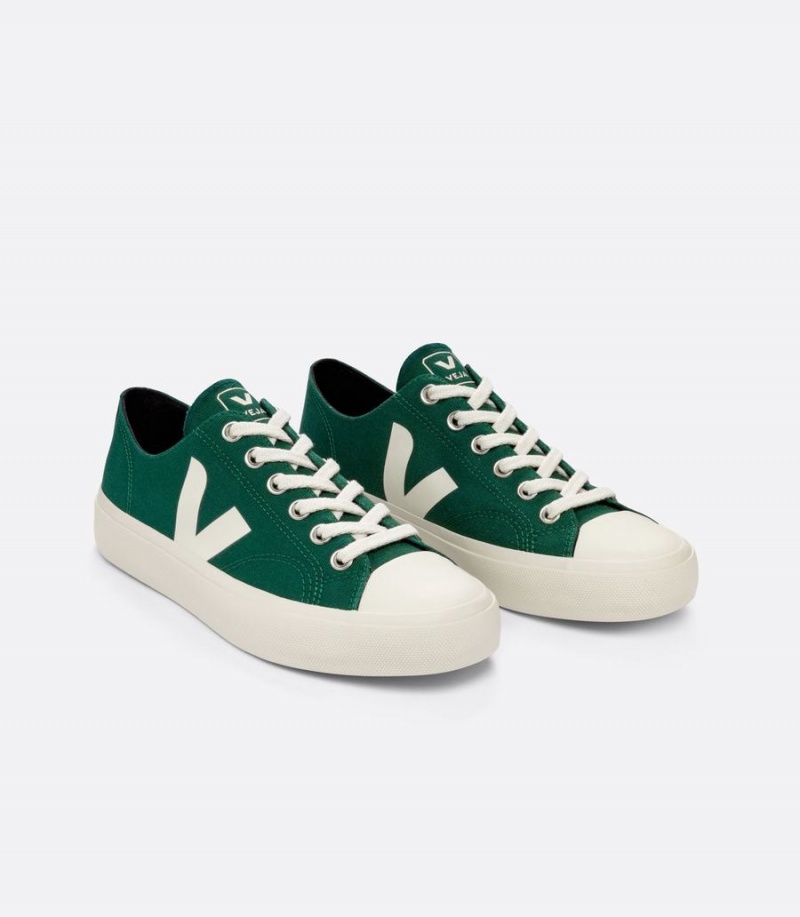 Veja Wata II Low Canvas Poker Muške Niske Tenisice Zelene | ROM3853TR